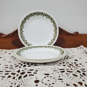 Set of 4 Vintage Corelle Crazy Daisy Appetizer Plates 6.75"